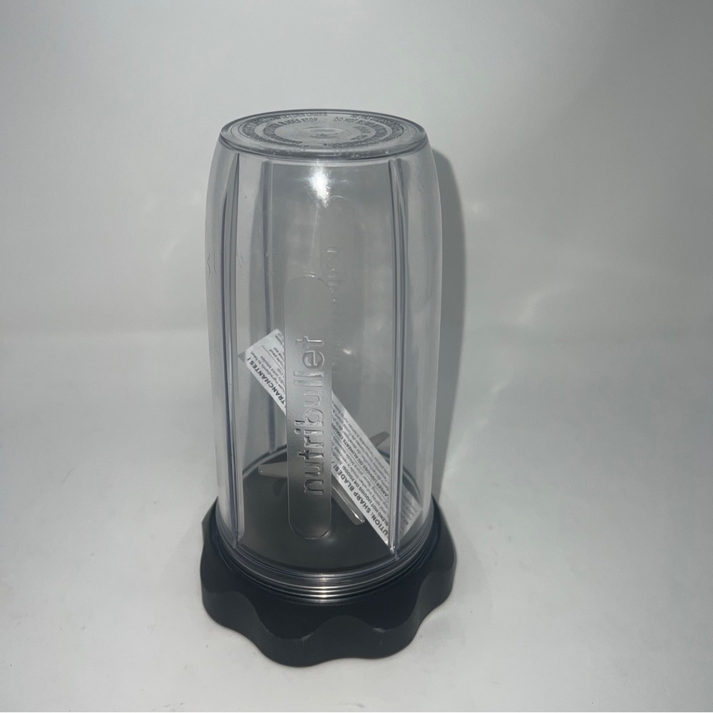 NutriBullet 32 oz Blender Cup & Lid Extractor Blade Genuine OEM Clear Drink - Picture 7 of 8
